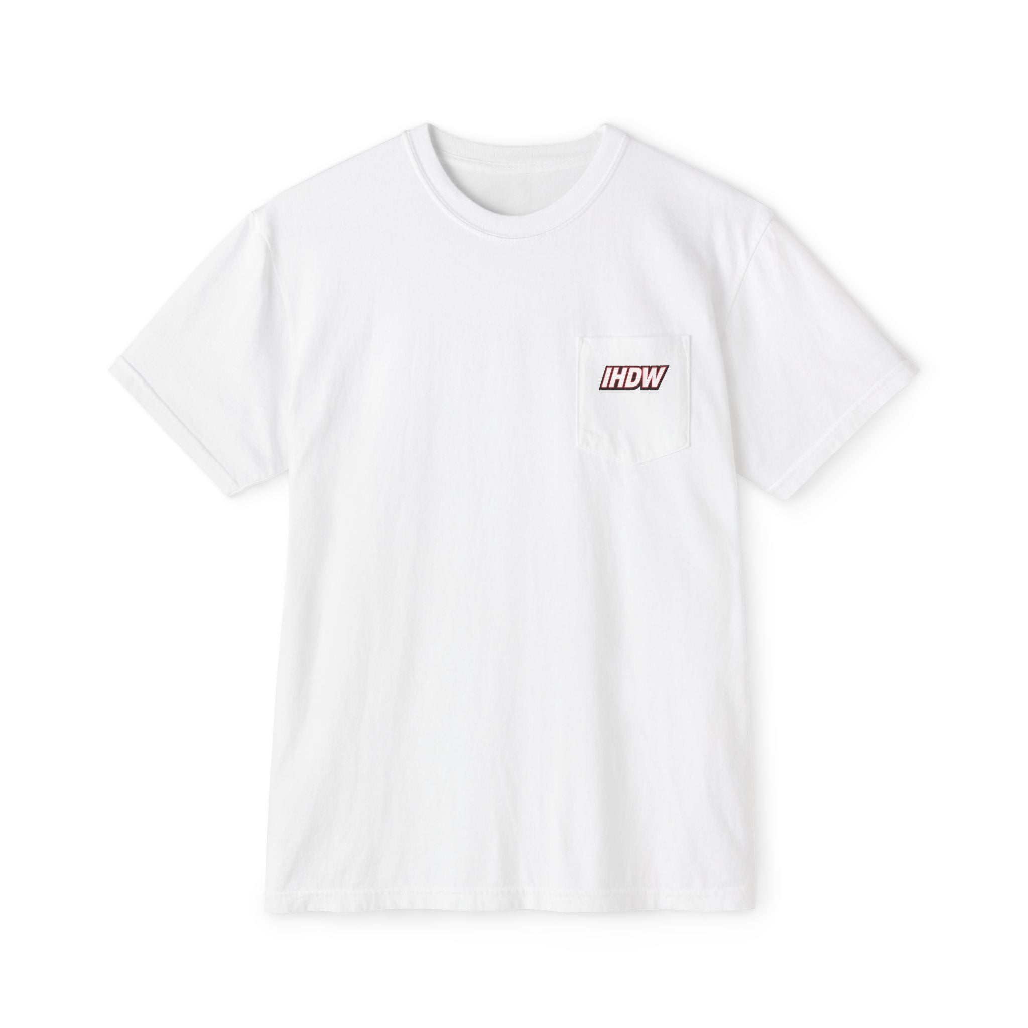 Pocket T-Shirt — Lightning Bolt "IHDW" Graphic Tee
