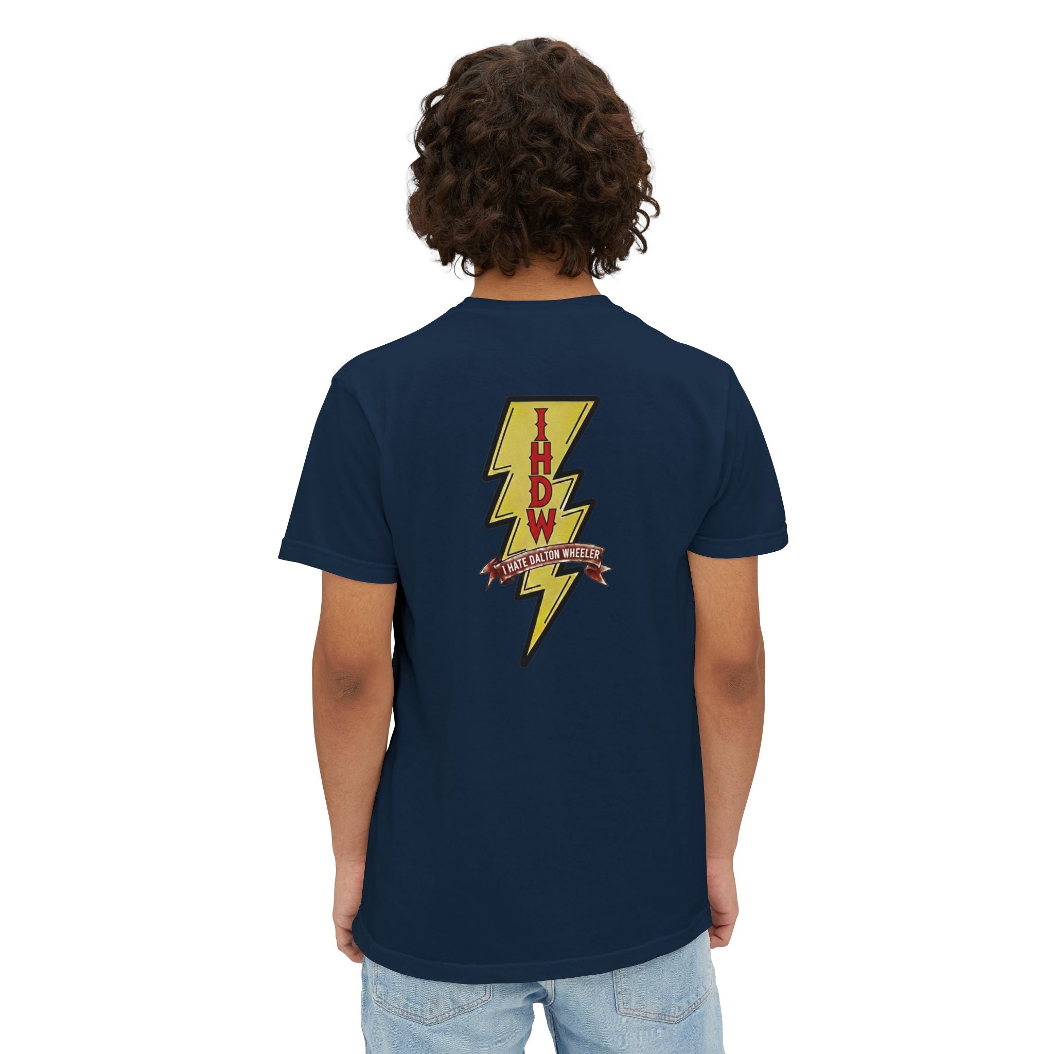 Pocket T-Shirt — Lightning Bolt "IHDW" Graphic Tee