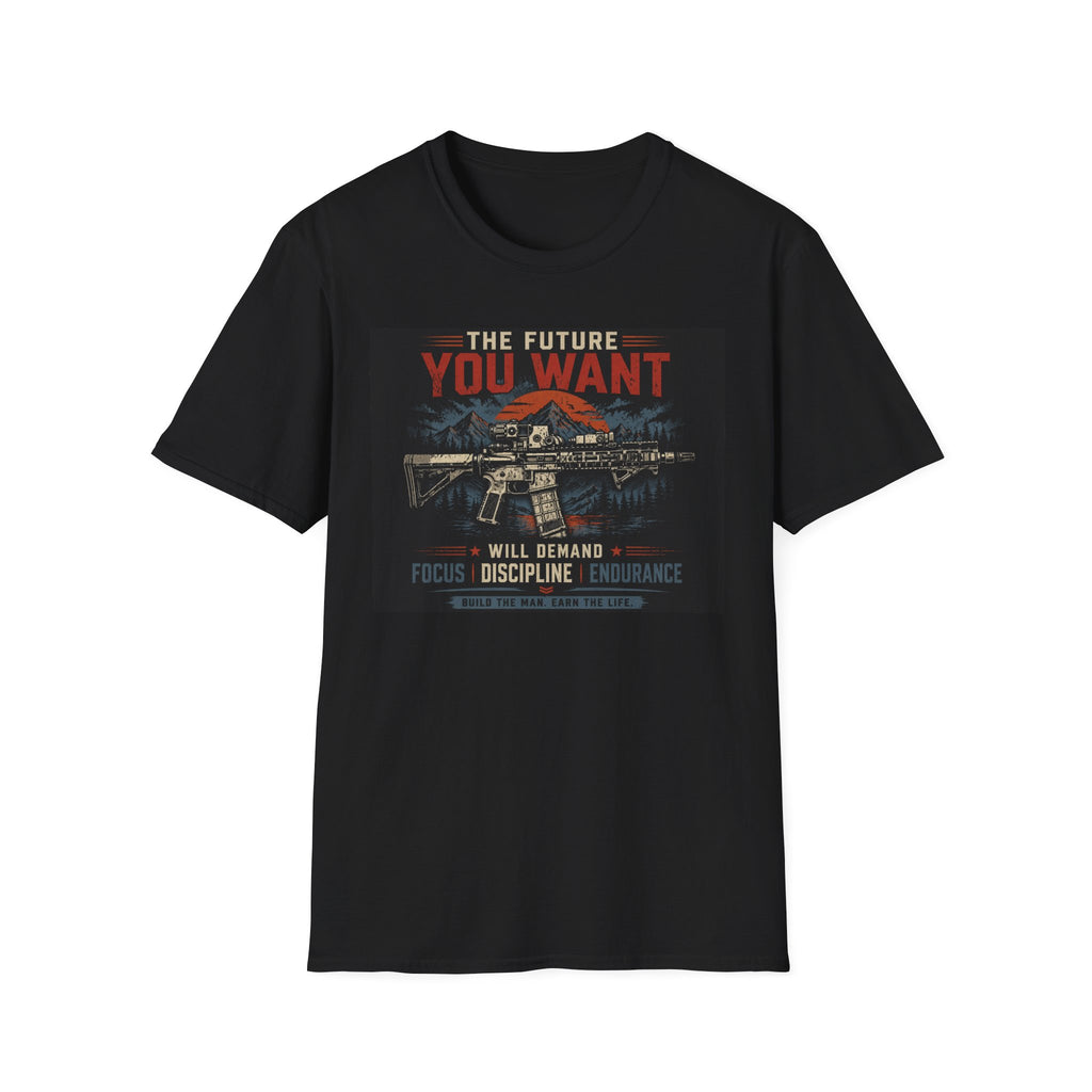 “The Future You Want” Rifle Graphic: Discipline, Sacrifice, Unmatched Force