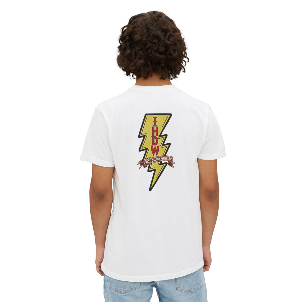 Pocket T-Shirt — Lightning Bolt "IHDW" Graphic Tee