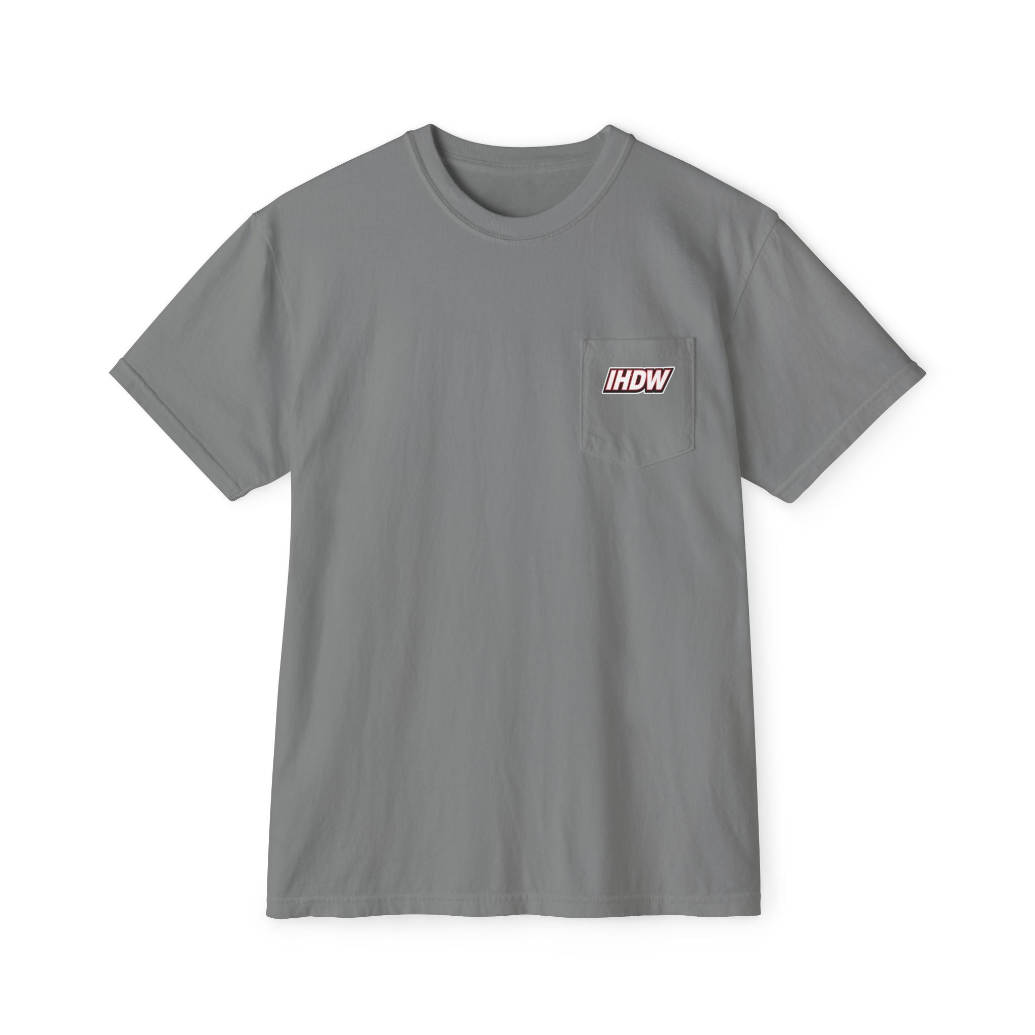 Pocket T-Shirt — Lightning Bolt "IHDW" Graphic Tee