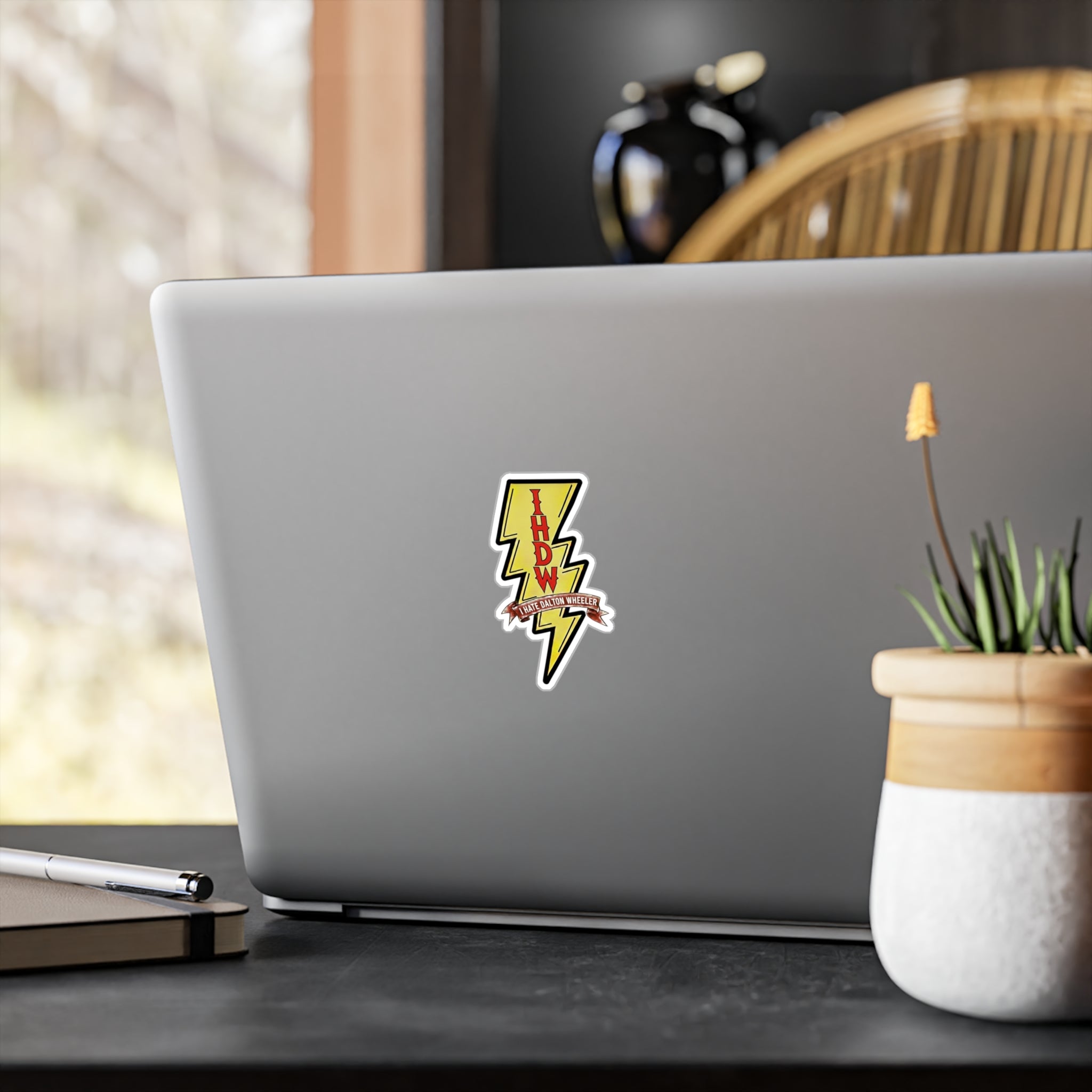 I Hate Dalton Wheeler Lightning Bolt Vinyl Sticker — Kiss-Cut Decal