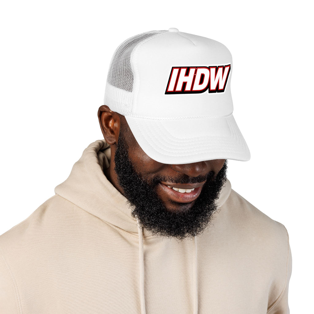 IHDW Logo Trucker Hat — Retro Bold Foam Cap