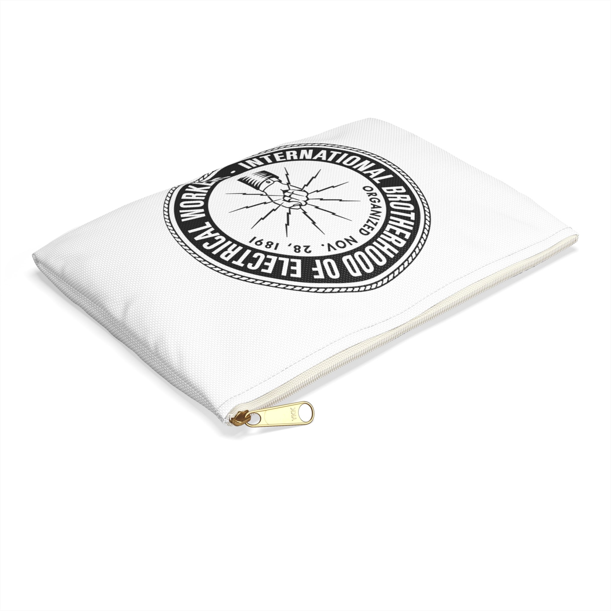 IBEW Emblem Accessory Pouch — International Brotherhood of Electrical Workers Zip Pouch