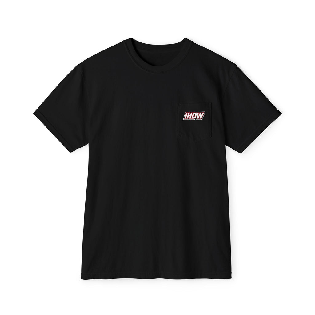 Pocket T-Shirt — Lightning Bolt "IHDW" Graphic Tee