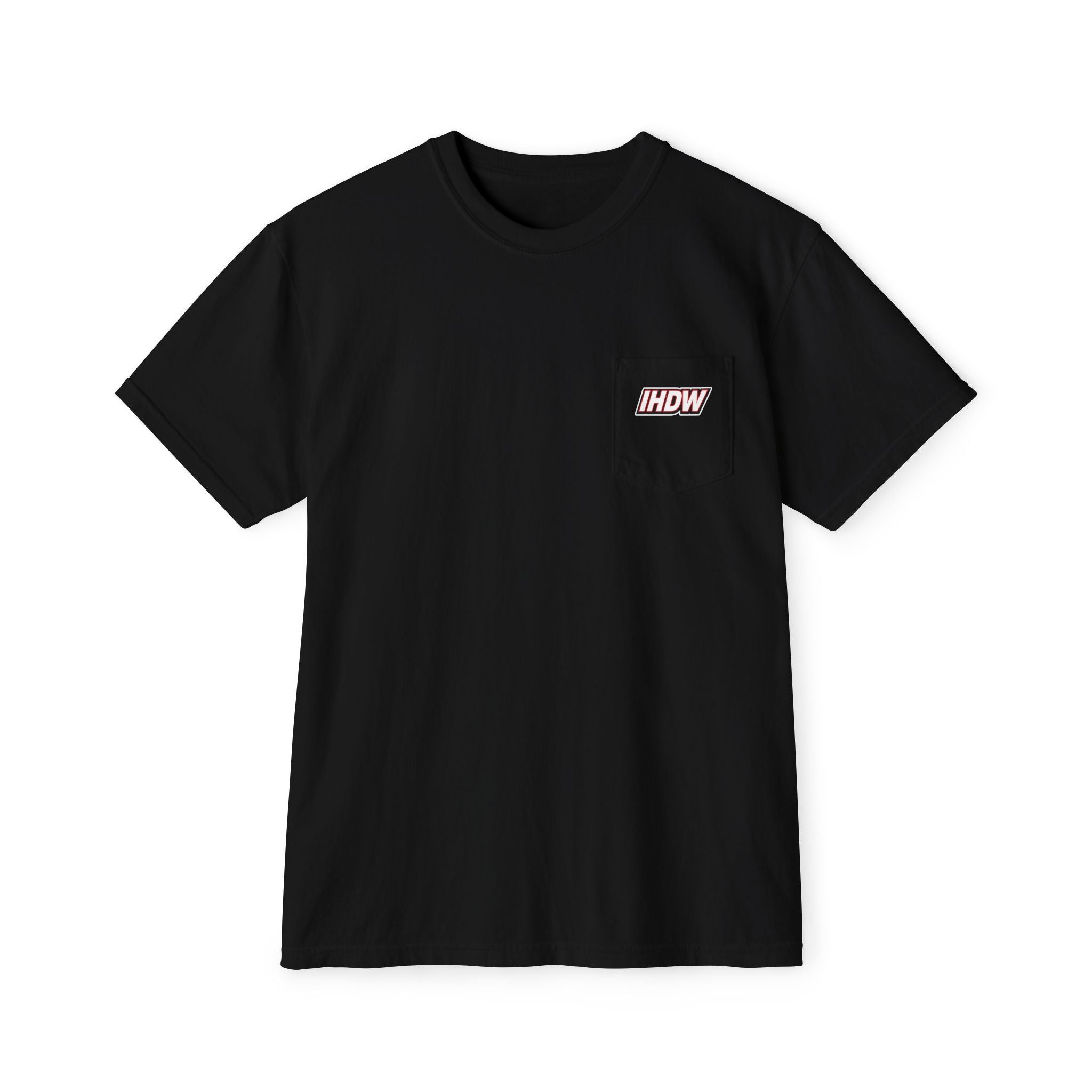 Pocket T-Shirt — Lightning Bolt "IHDW" Graphic Tee
