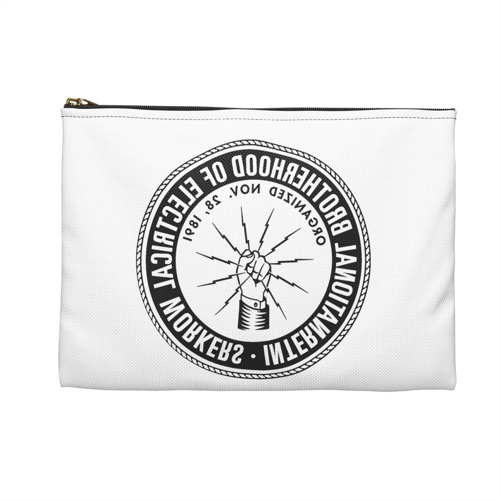 IBEW Emblem Accessory Pouch — International Brotherhood of Electrical Workers Zip Pouch