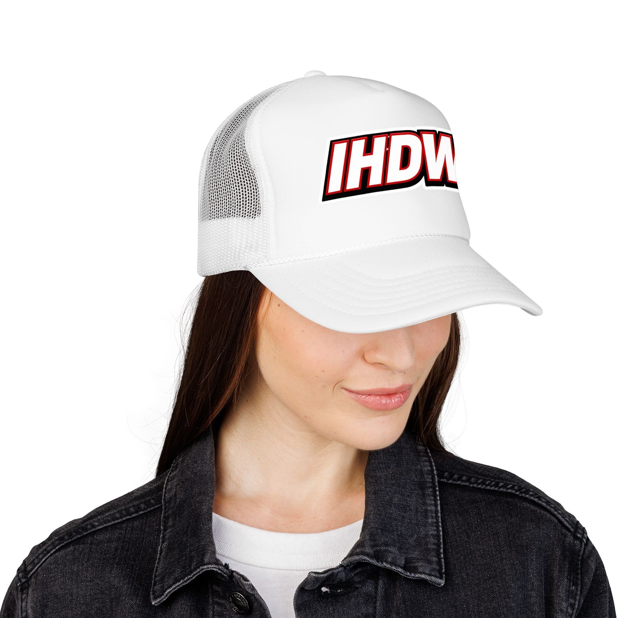 IHDW Logo Trucker Hat — Retro Bold Foam Cap
