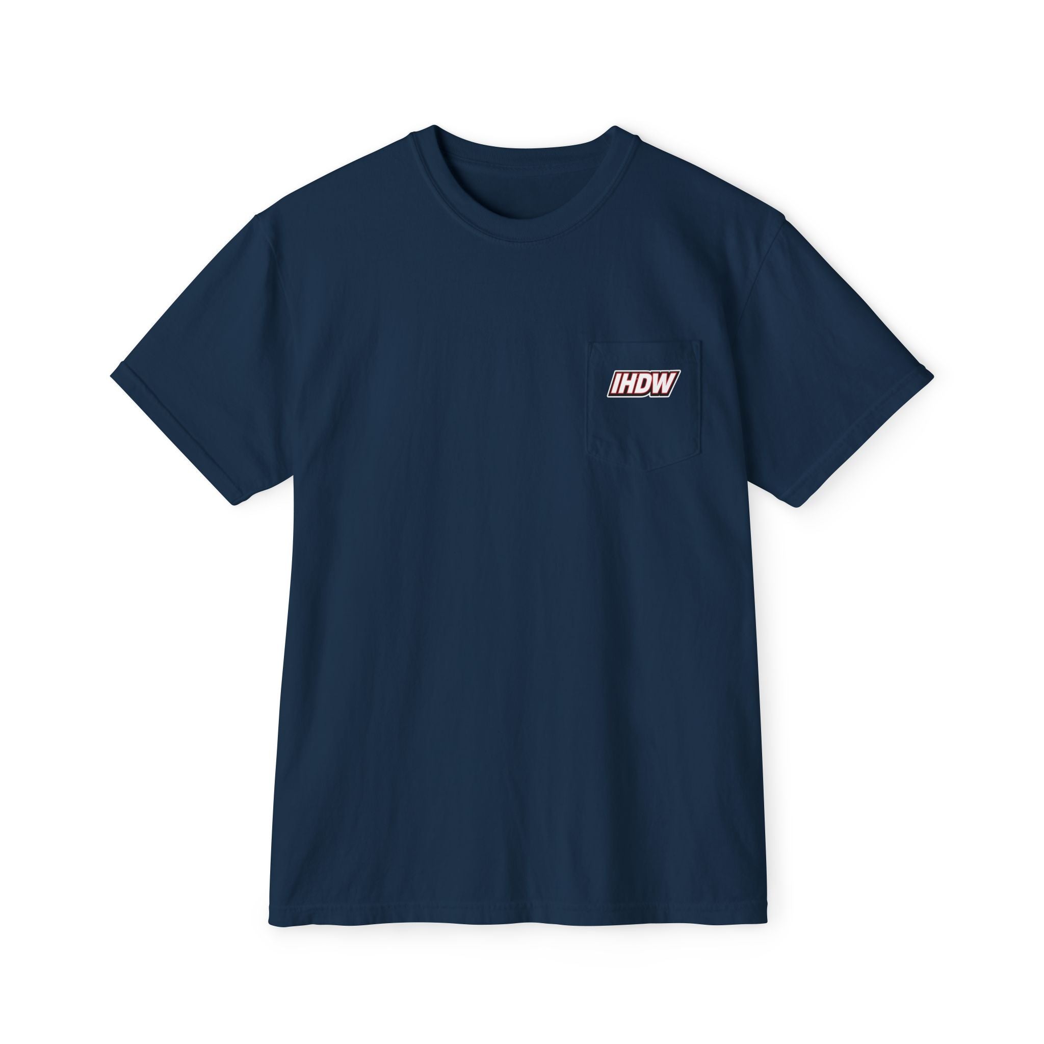 Pocket T-Shirt — Lightning Bolt "IHDW" Graphic Tee