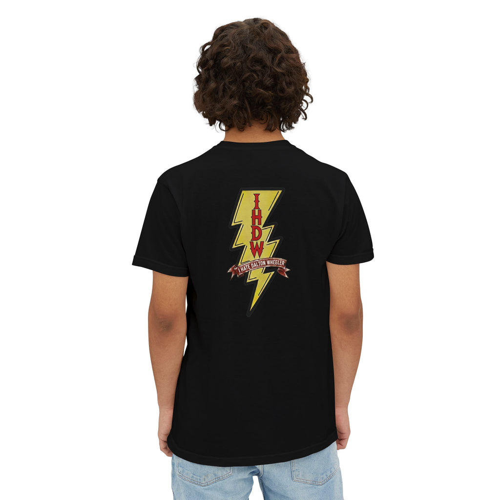 Pocket T-Shirt — Lightning Bolt "IHDW" Graphic Tee