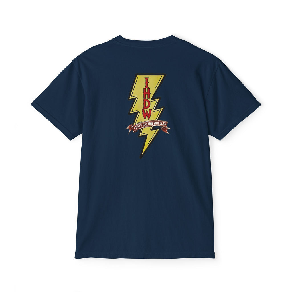 Pocket T-Shirt — Lightning Bolt "IHDW" Graphic Tee