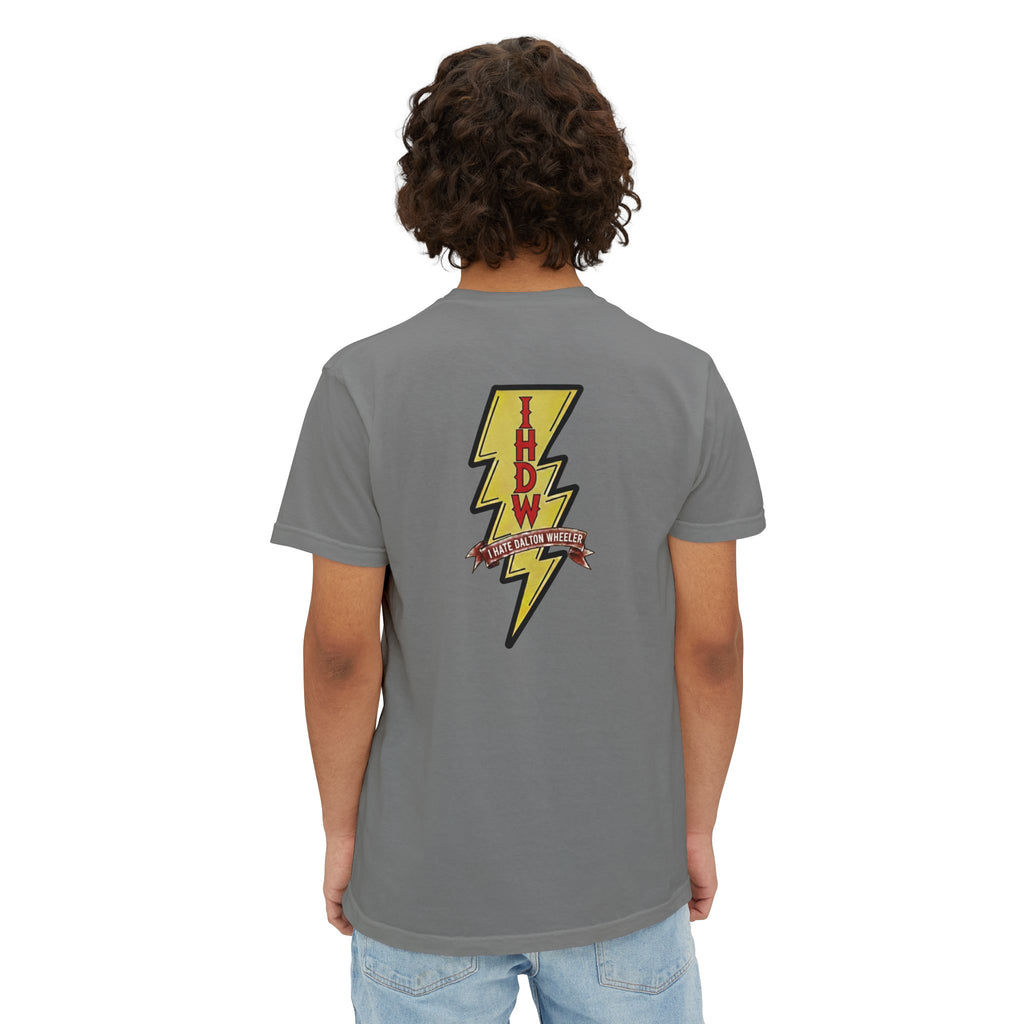 Pocket T-Shirt — Lightning Bolt "IHDW" Graphic Tee