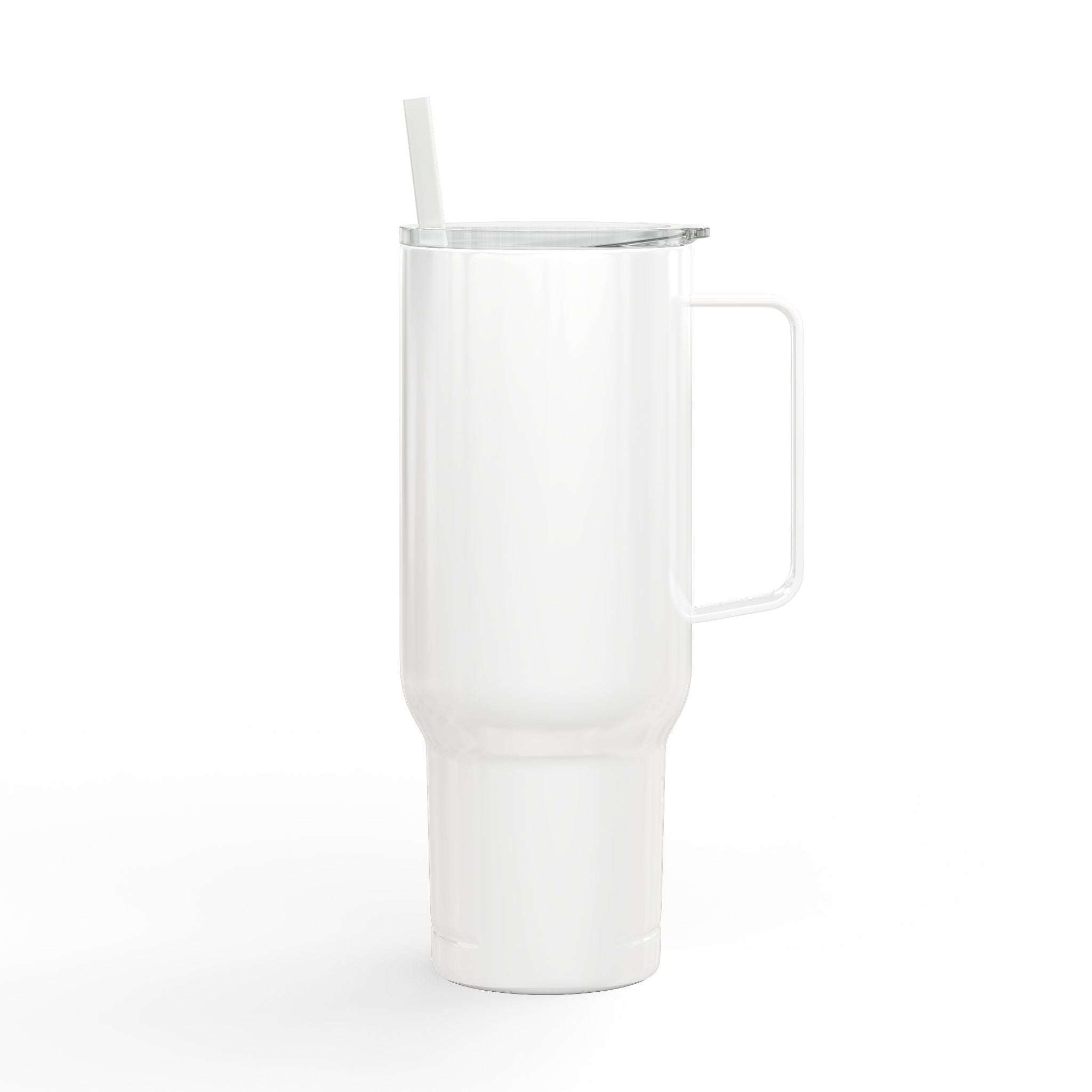 40oz Engraved Insulated Tumbler with Lid — Travel Mug with Handle, Durable Vacuum-Sealed Drinkware