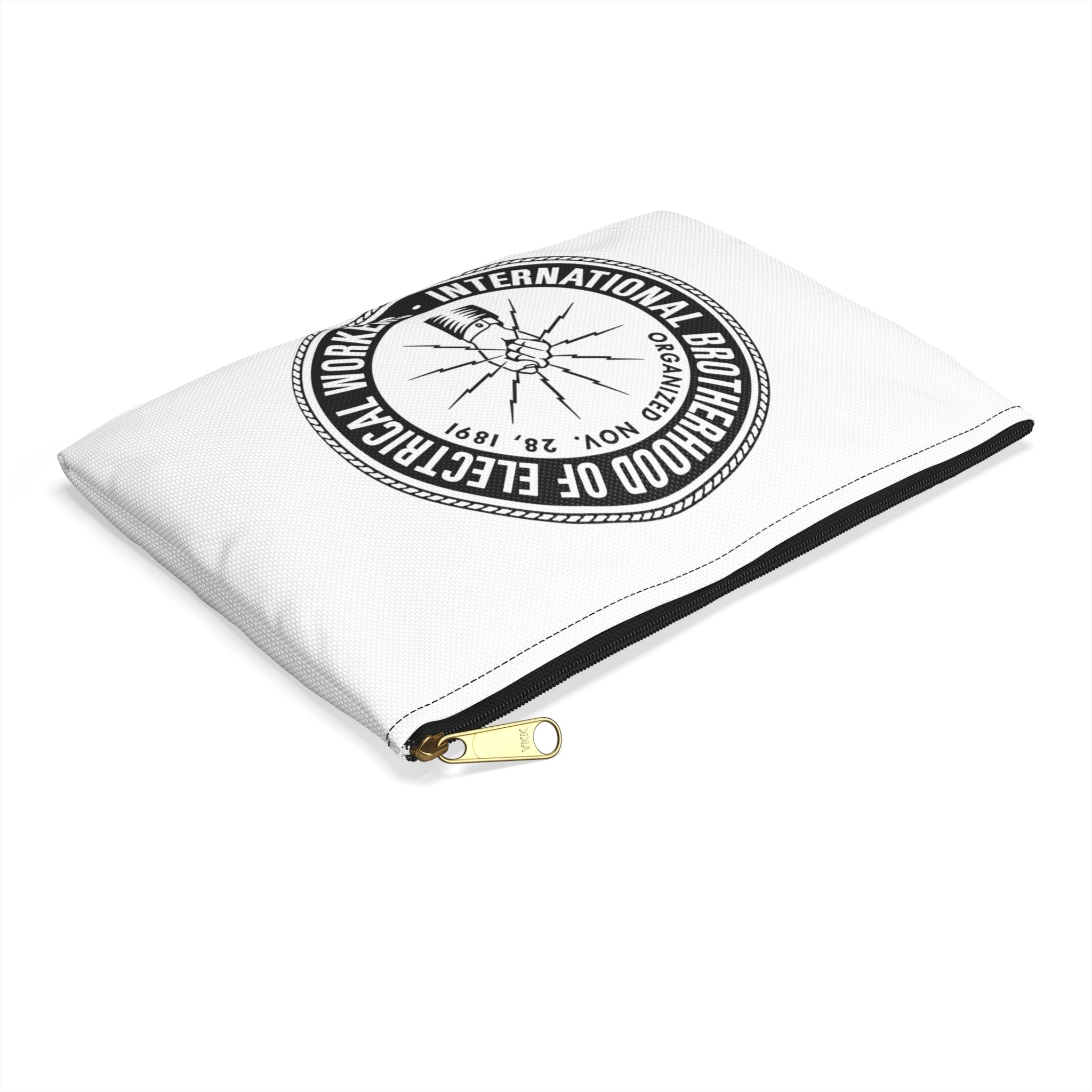 IBEW Emblem Accessory Pouch — International Brotherhood of Electrical Workers Zip Pouch